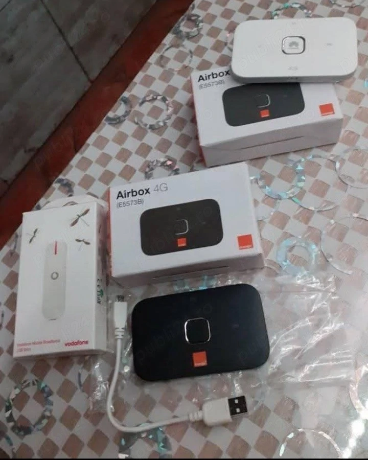 Internet mobil Huawei Orange E5573Airbox 4G plus LTE utilizare în mașină si acasa.