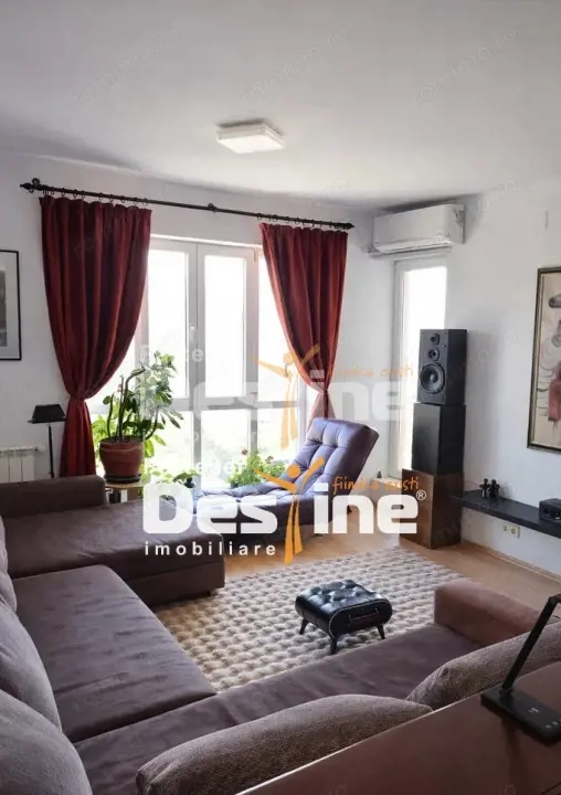 Apartament 2 camere,58 mp complet mobilat 