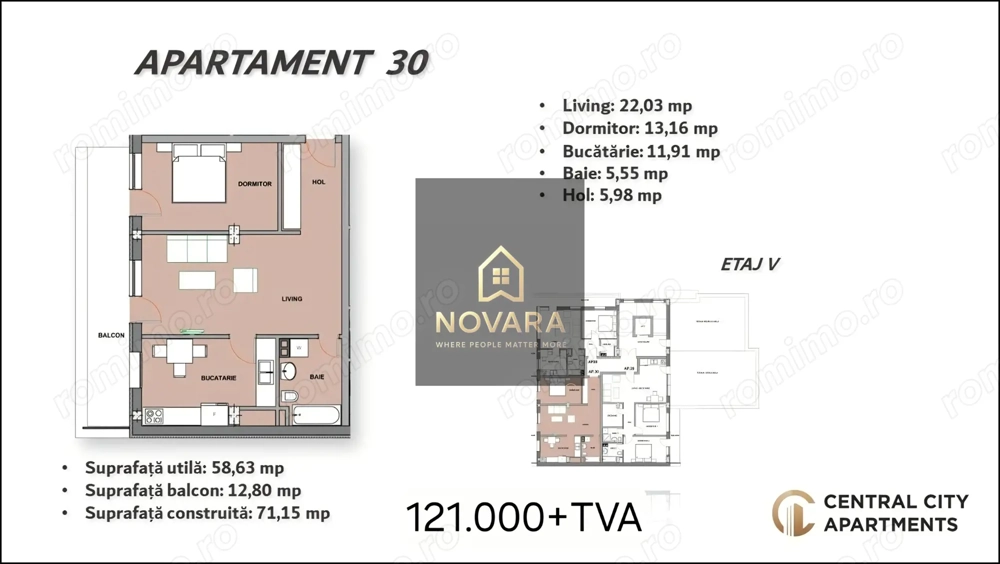 2 camere spatios bloc nou Dimitrie Cantemir