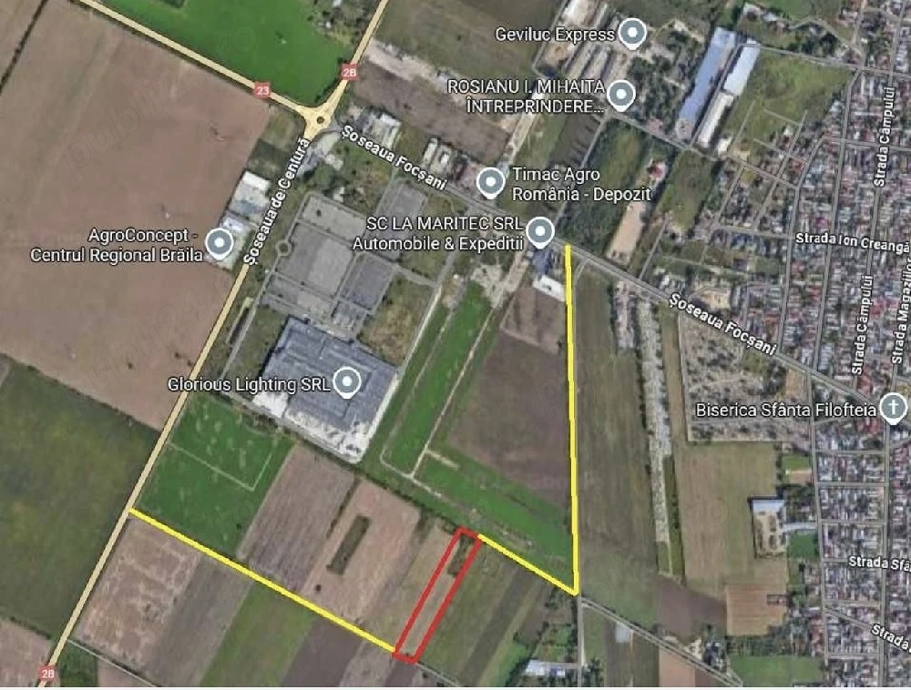 Teren intravilan Soseaua de Centura parcela 1800mp langa fostul mall Armonia