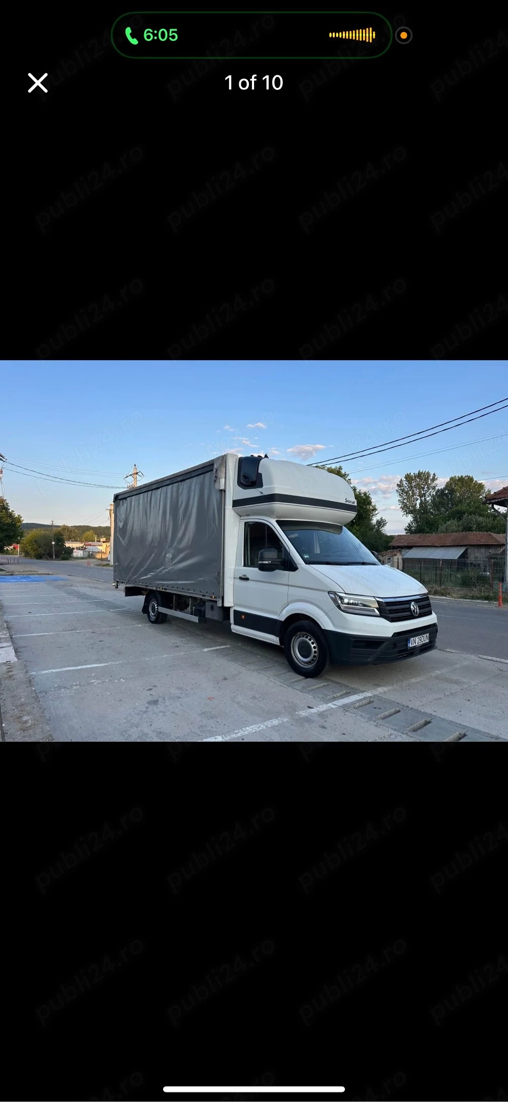 Volkswagen Crafter 2018 2.0 TDI 177 cp prelata 10 europaleti