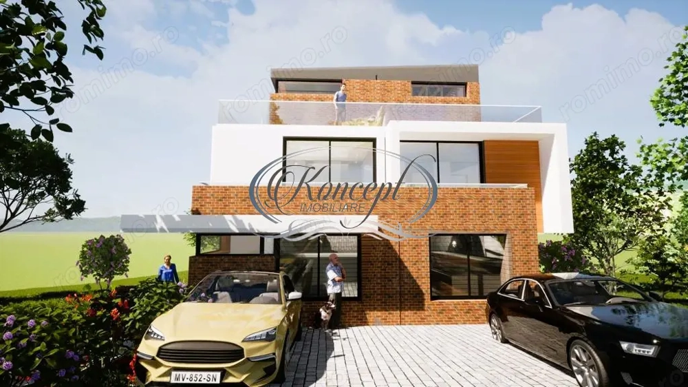 Duplex modern cu rooftop in Voronet