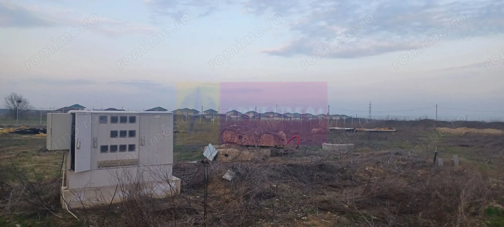 Săbăreni, teren curti-constructii 610 mp cu utilităti