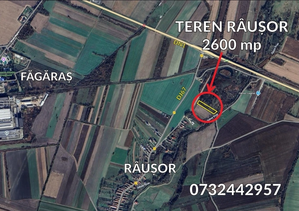 Vanzare teren extravilan - jud BV, com Mandra, sat Rausor, langa Fagaras