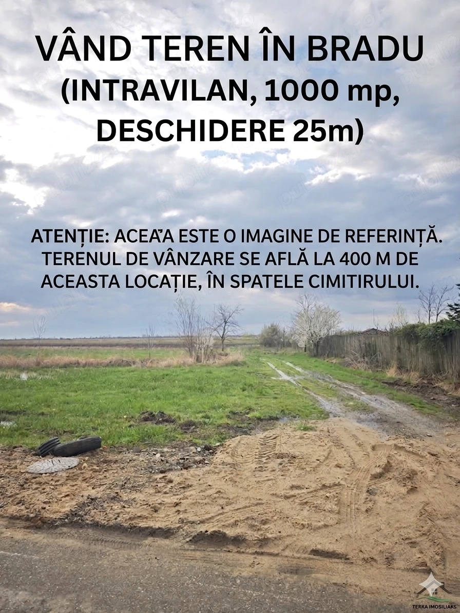 Urgent ! Vând teren în Bradu 