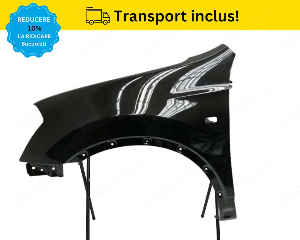 Aripa fata stanga Nissan Qashqai 2007-2010 Negru VOPSITA