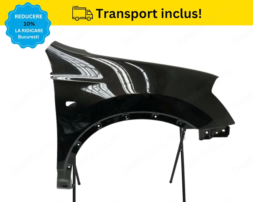 Aripa fata dreapta Nissan Qashqai 2007-2010 Negru VOPSITA