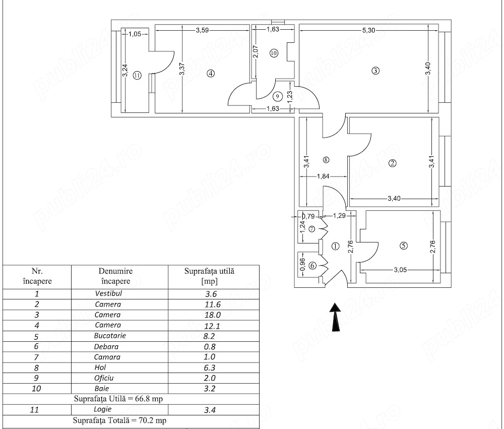 Apartament 3 camere - Bd. THEODOR PALLADY, Sector 3