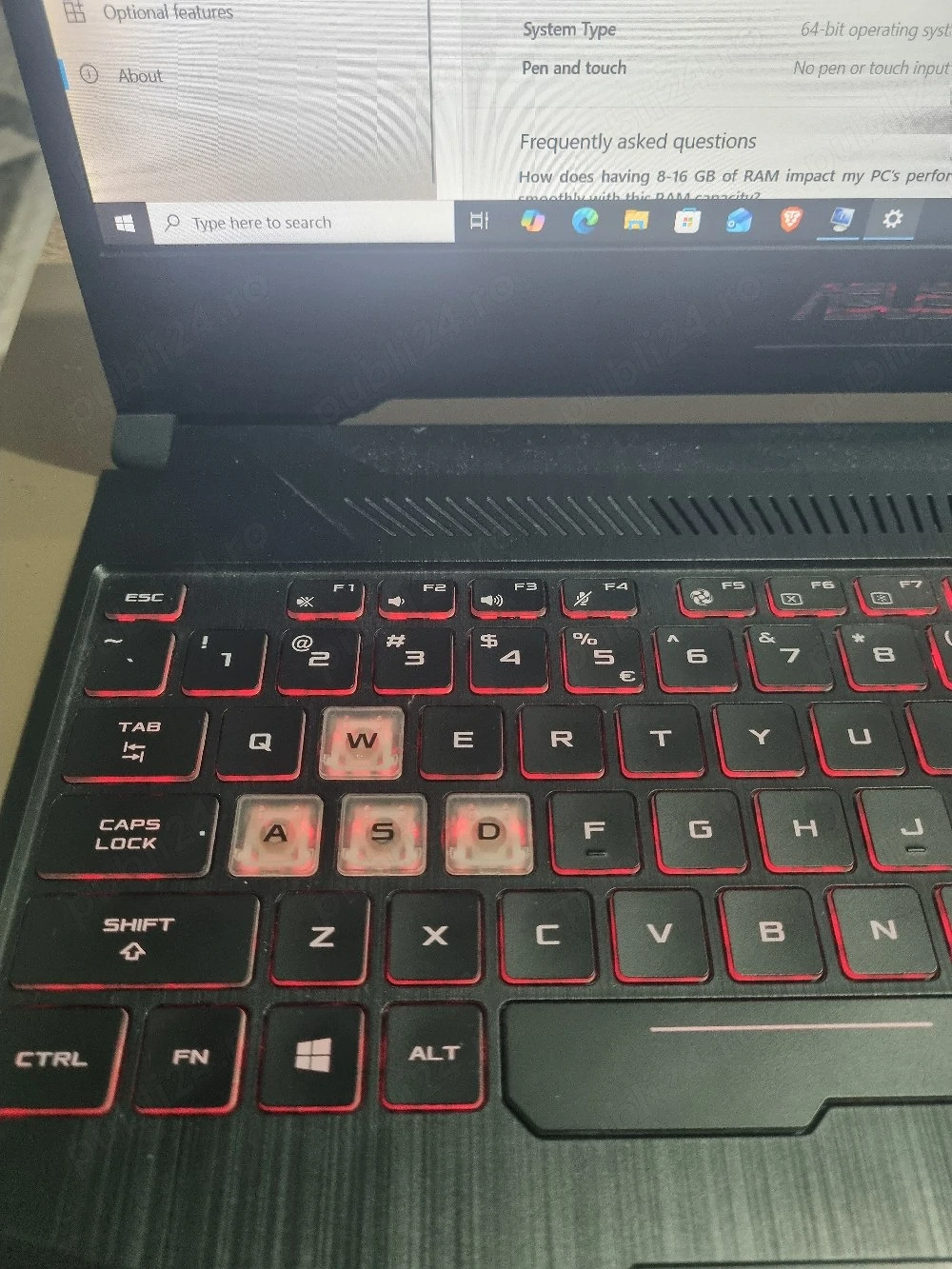 Asus TUF Gaming Win 10Pro
