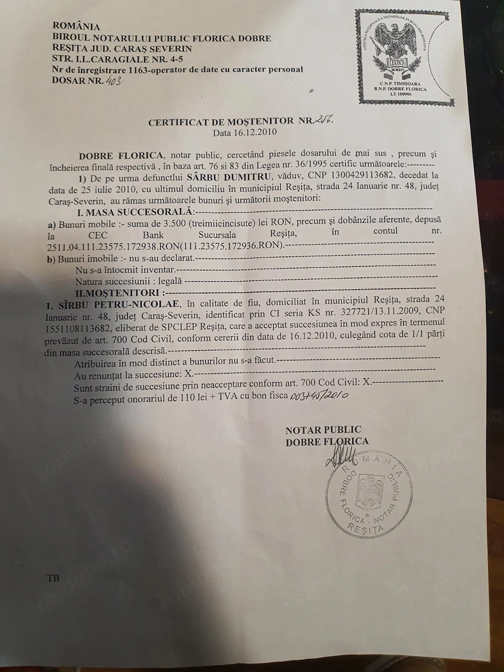 Un hectar de padure de gorun,fag și stejar