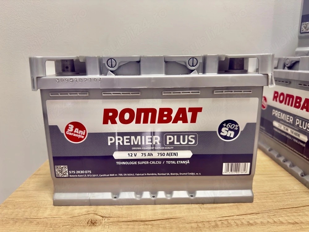 Acumulator Rombat Premier Plus 75Ah 750A NOU