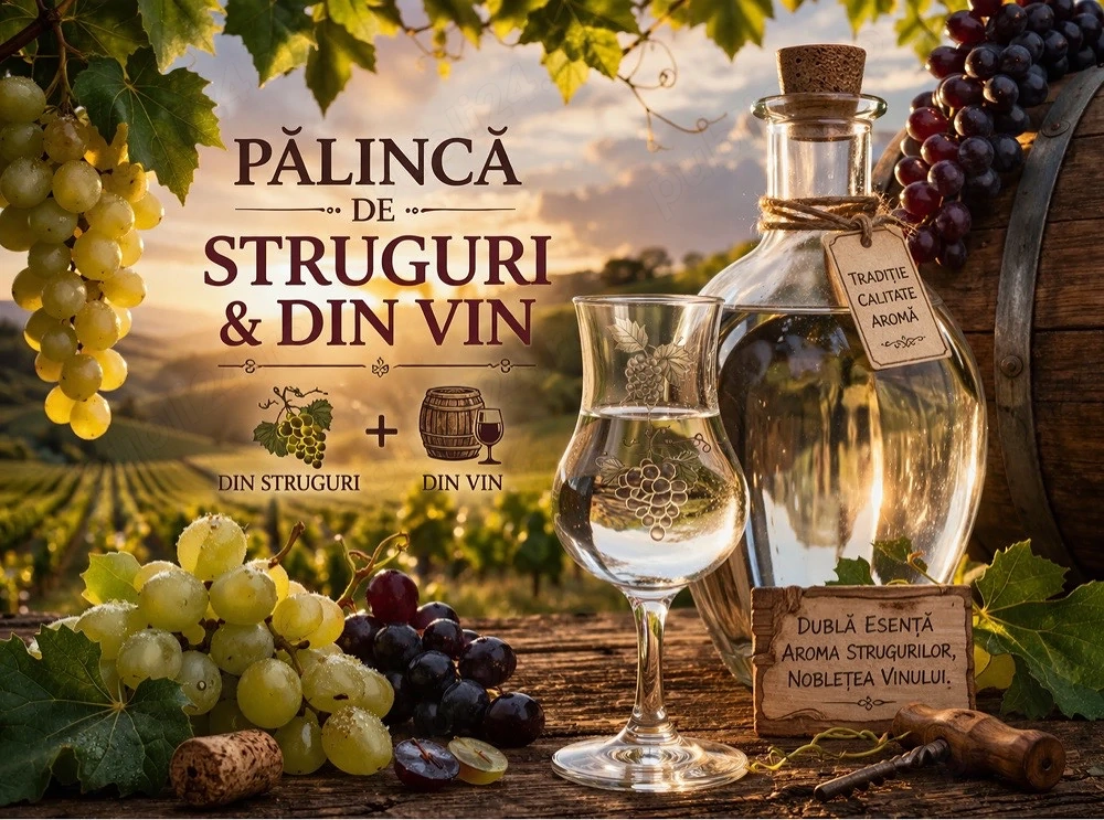vand palinca de struguri si din vin 