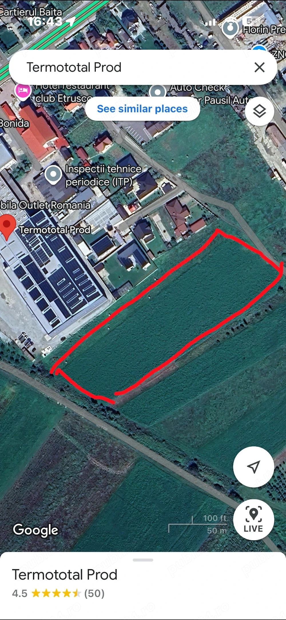Vand teren Extravilan in Gherla 6500 mp