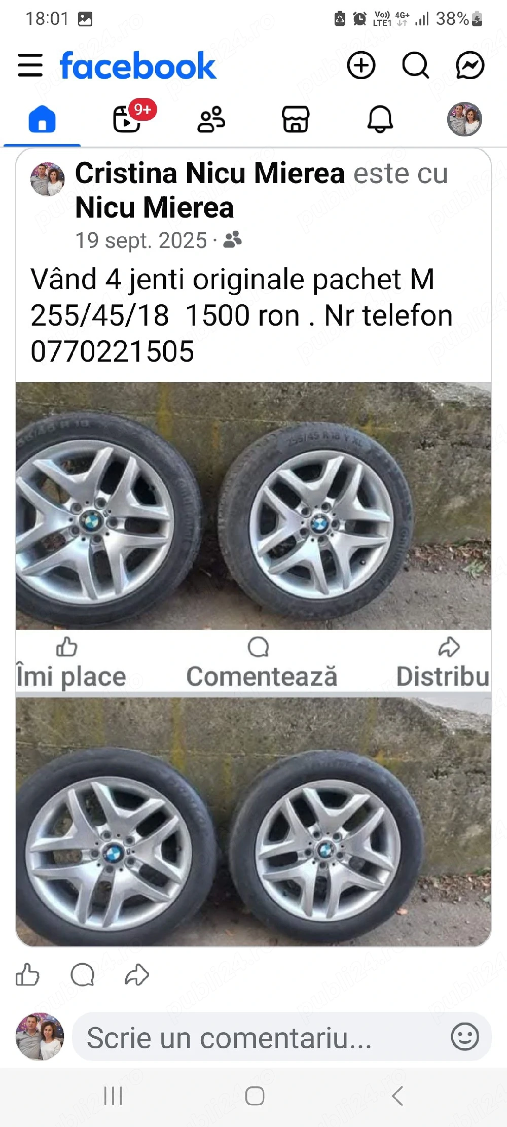 vand jenti originale  pachet M M   