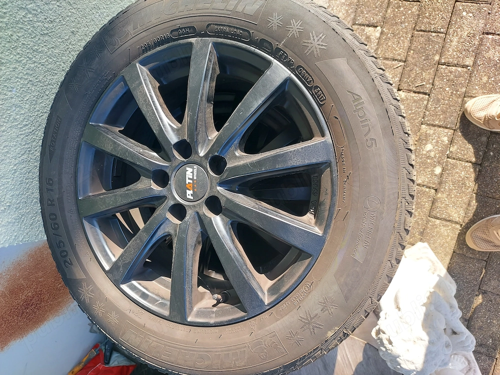 4 jante aluminiu PLATIN R16 cu anvelope iarnă – Opel Astra J (2011)