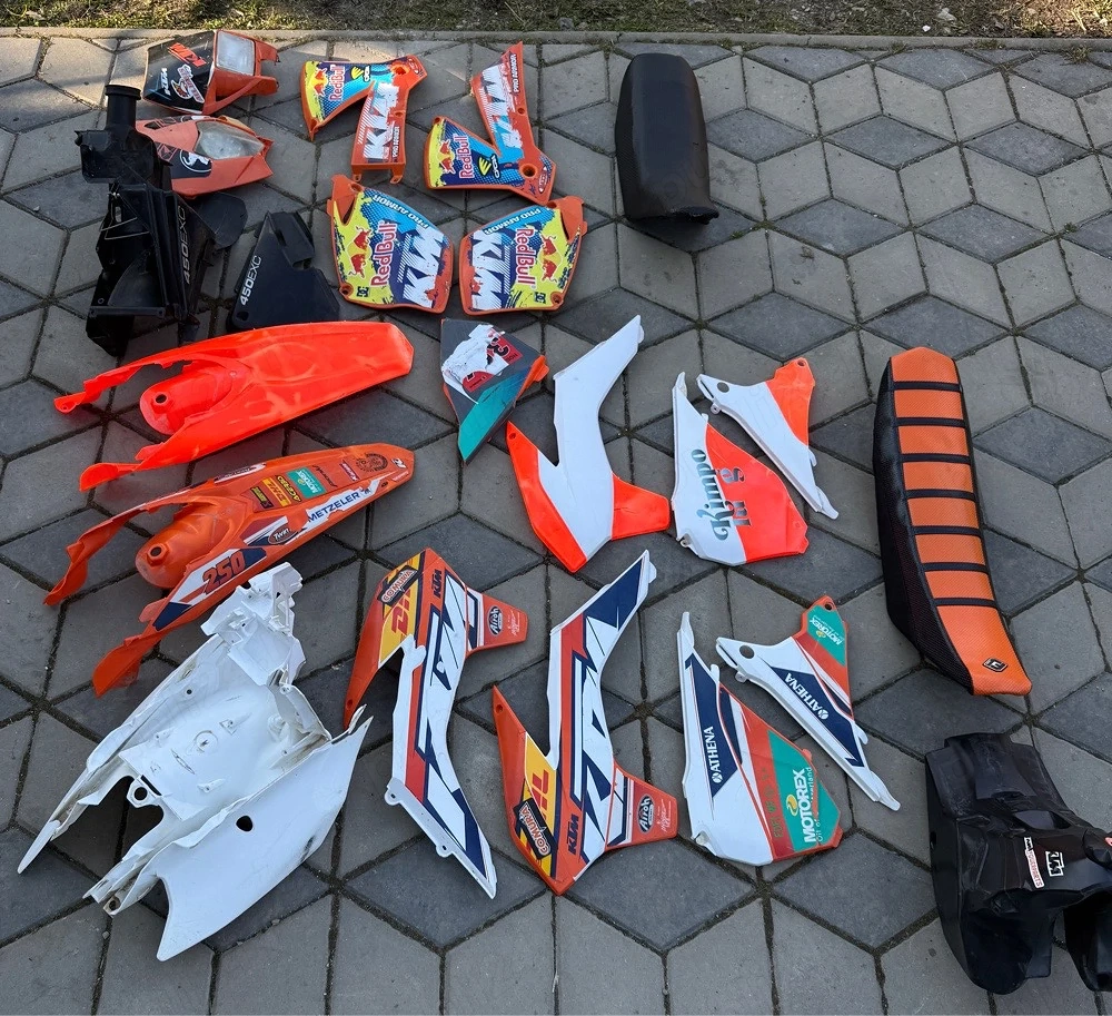 Piese KTM EXC/SX F 2003–2016 – carene, rezervor, șa, airbox , roți ( 125, 250, 300, 450, 525 )