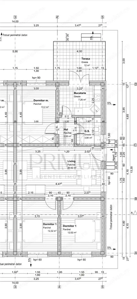 Duplex pe parter - 3 dormitoare - zona foarte buna - gata de mutat
