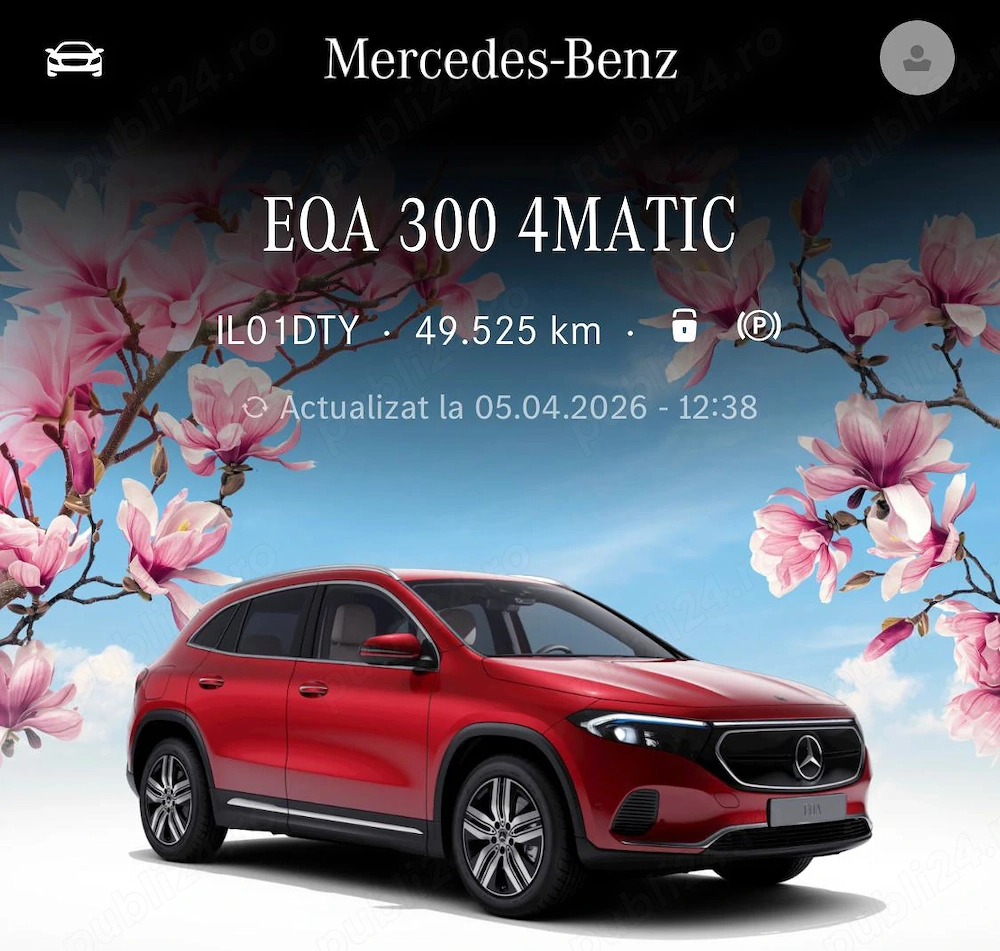 Mercedes EQA 300 4x4 electric, perfect, superdotat, 49.000 km, în garanție