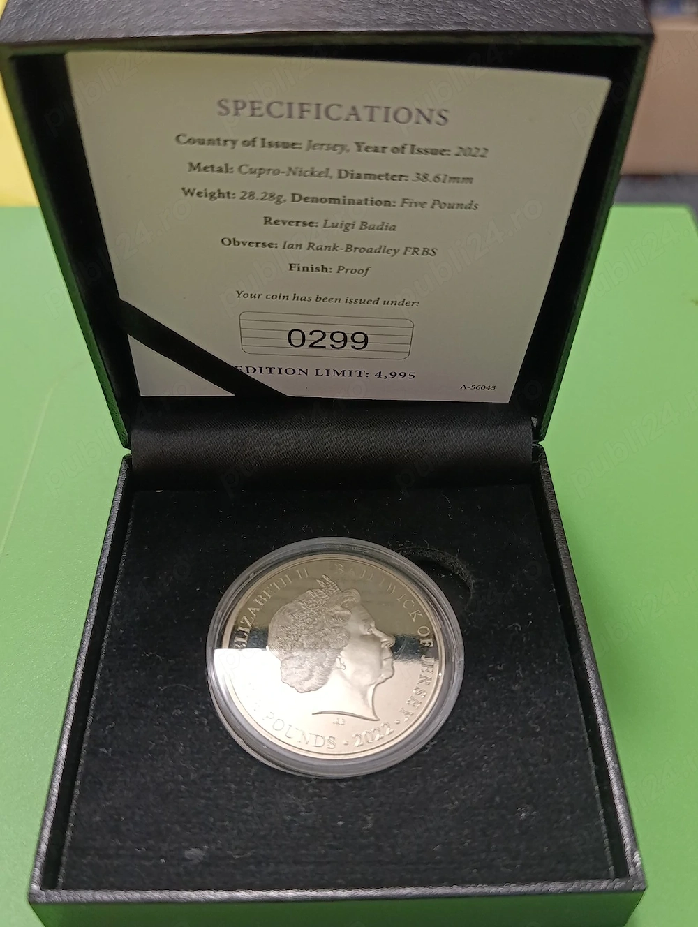 Moneda Jersey - comemorativa Jubileul de Platina al Reginei Elisabeta (1952-2022)