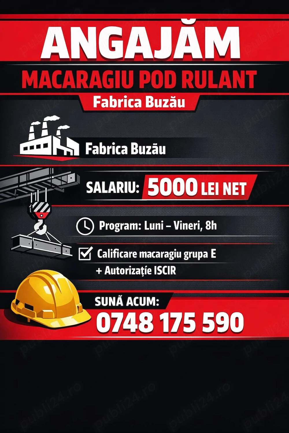 MACARAGIU pod rulant- fabrica Buzau