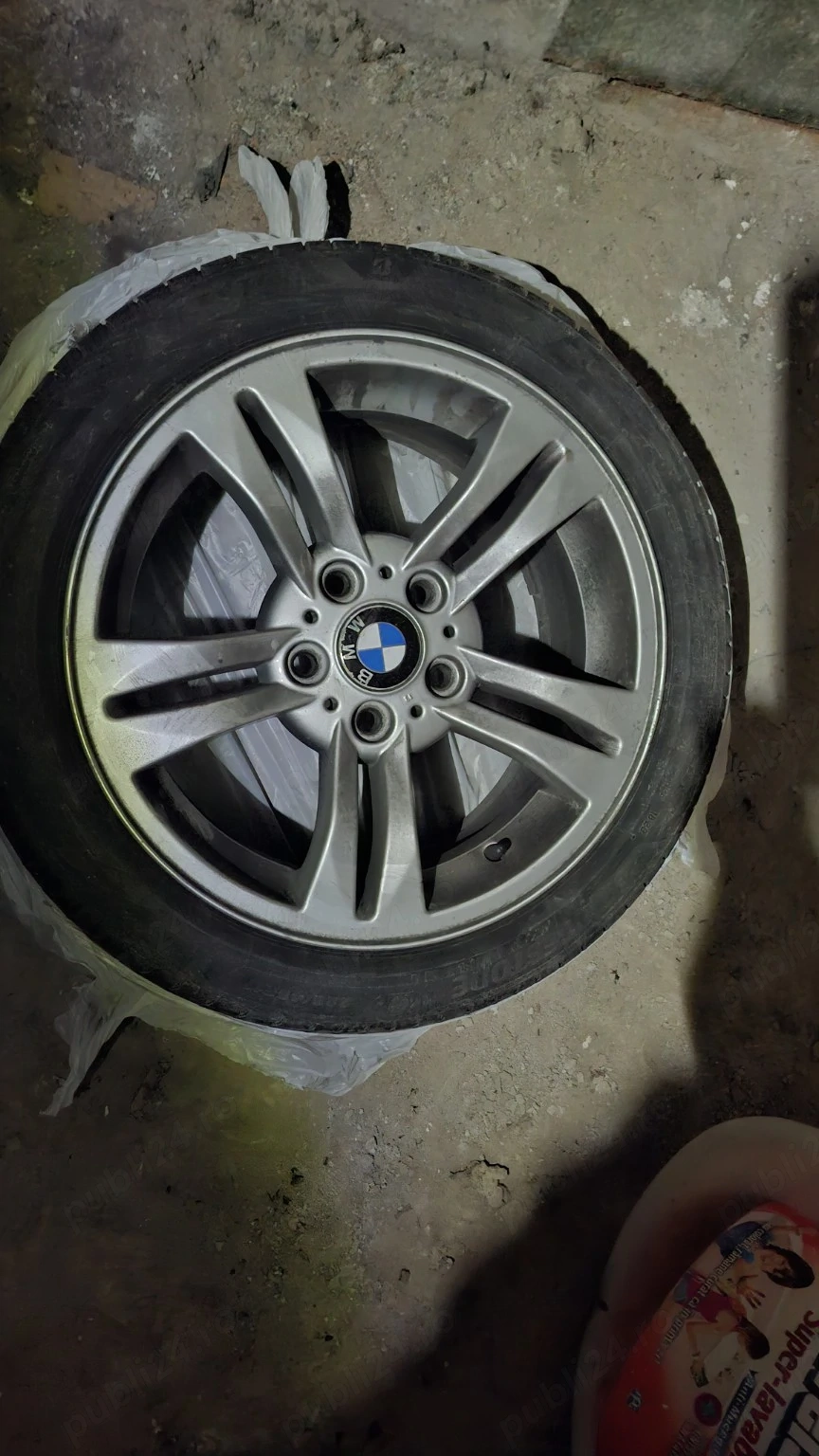 Jante originale BMW 17” + anvelope vară Bridgestone – Set 4 bucăți