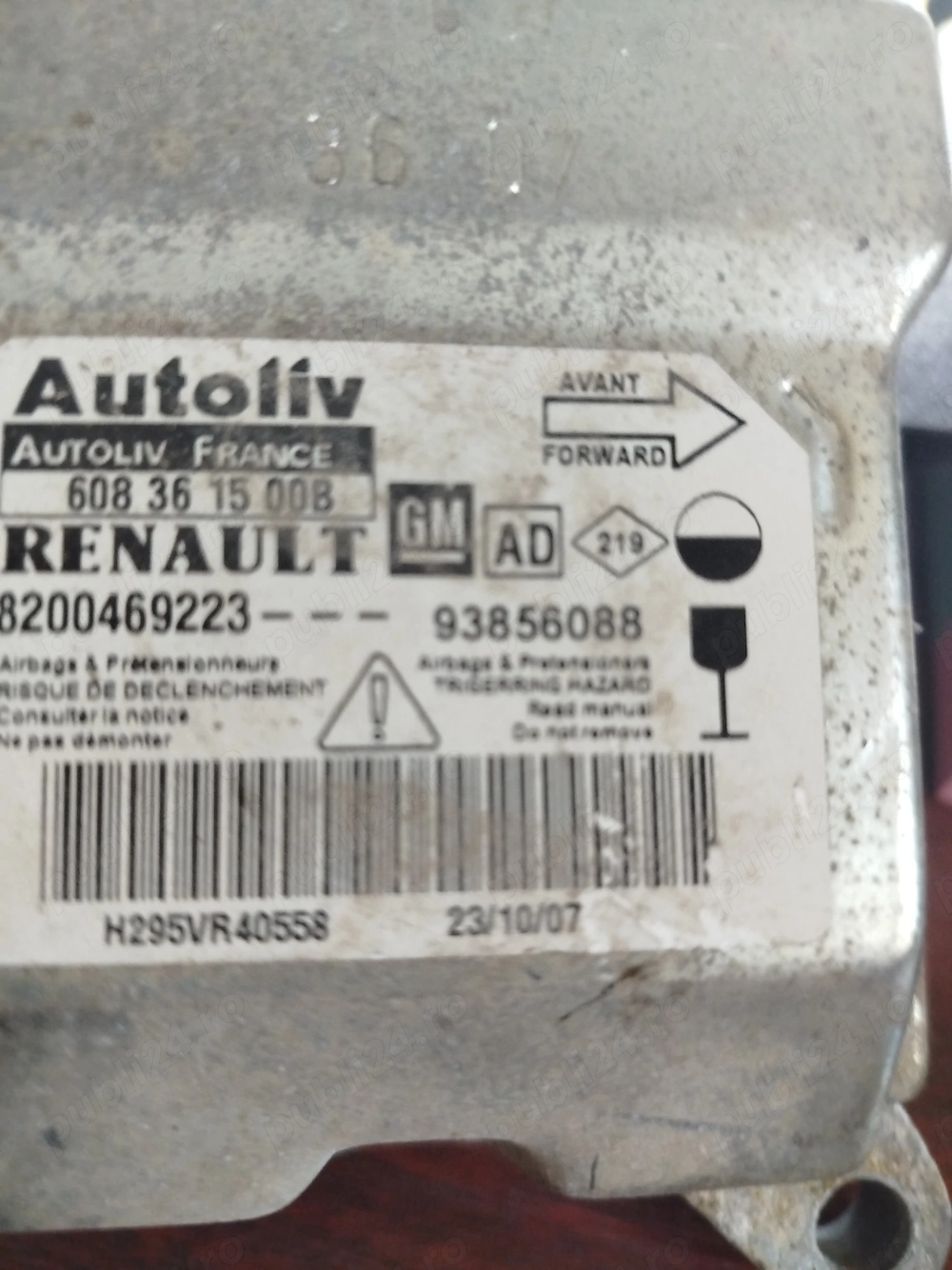 Modul airbag Renault trafic 2,Opel vivaro