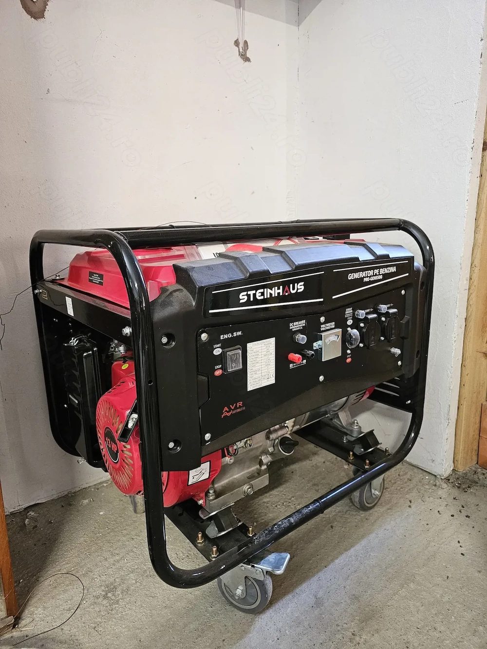 Generator curent electric CA NOU Steinhaus PRO-GEN5500, 5500 W autonomie 11 h, in garantie