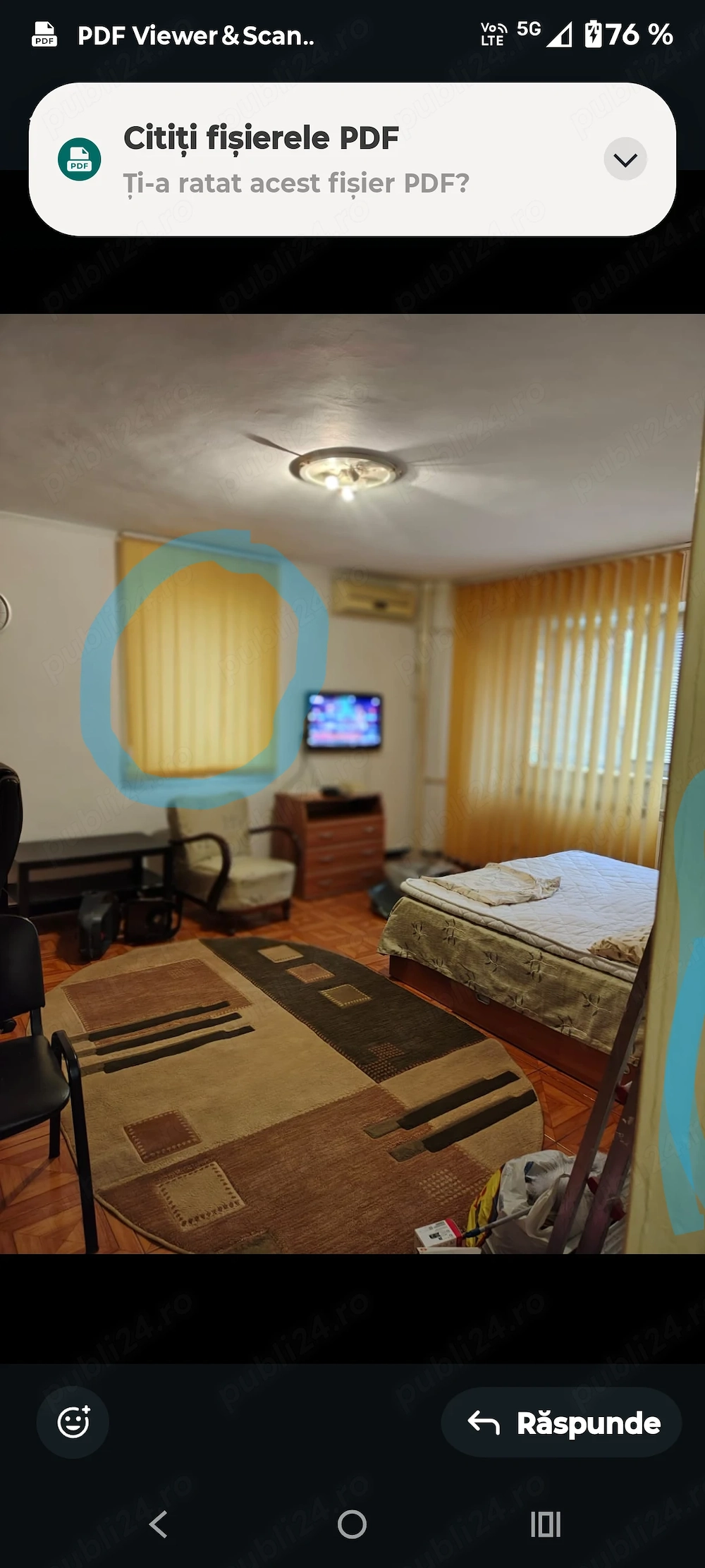 Vind garsoniera 1, 39mp ,Camera de Comert