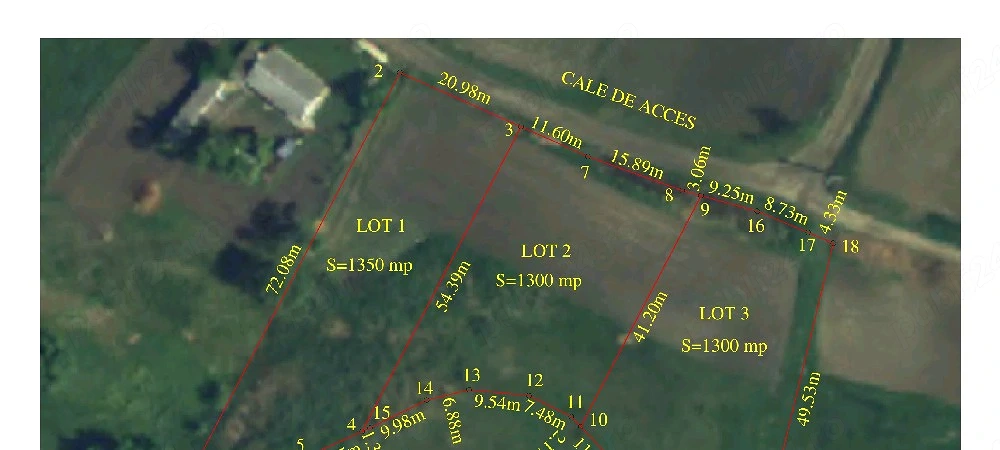 Teren intravilan in Roșiorii,3950m2 utilități!