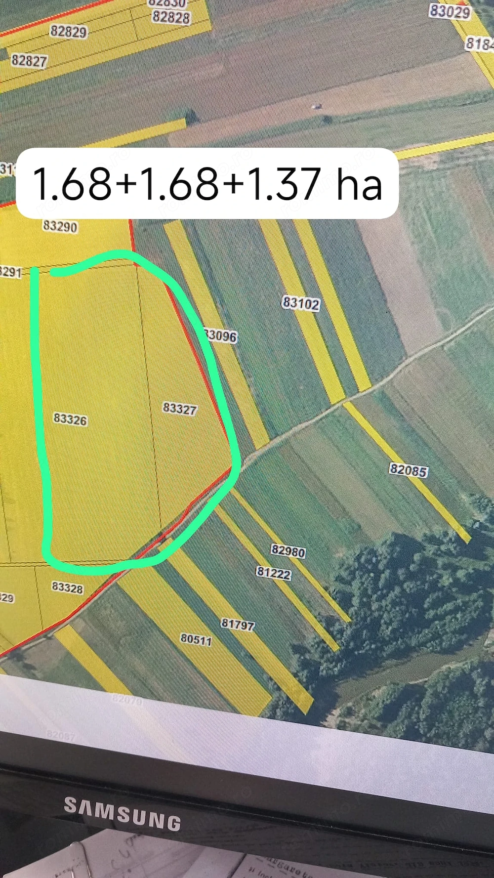 Vând 4.73 ha teren agricol in Bălilești punctul La Câmp 