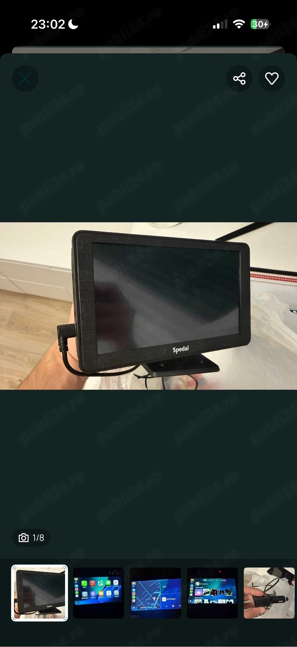 Navigatie Auto Portabila Wireless Bluetooth - CarPlay & Android Auto