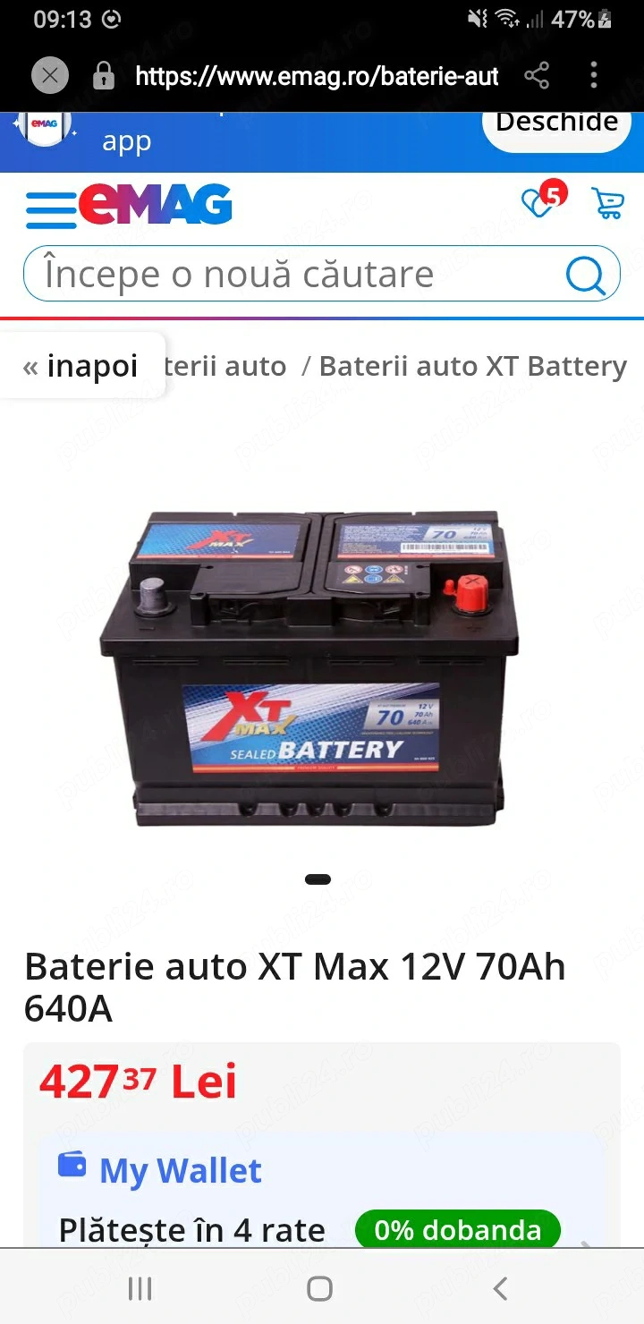 Baterie noua cu garantie