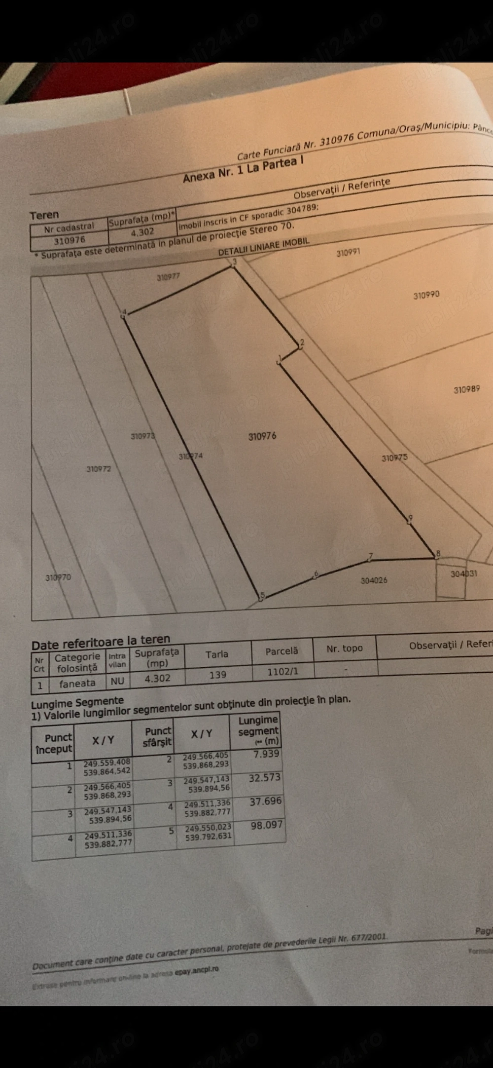 Vând teren extravilan