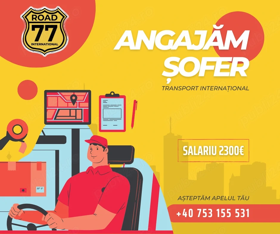 Angajăm șoferi dubă 3,5 t pentru curse internaționale
