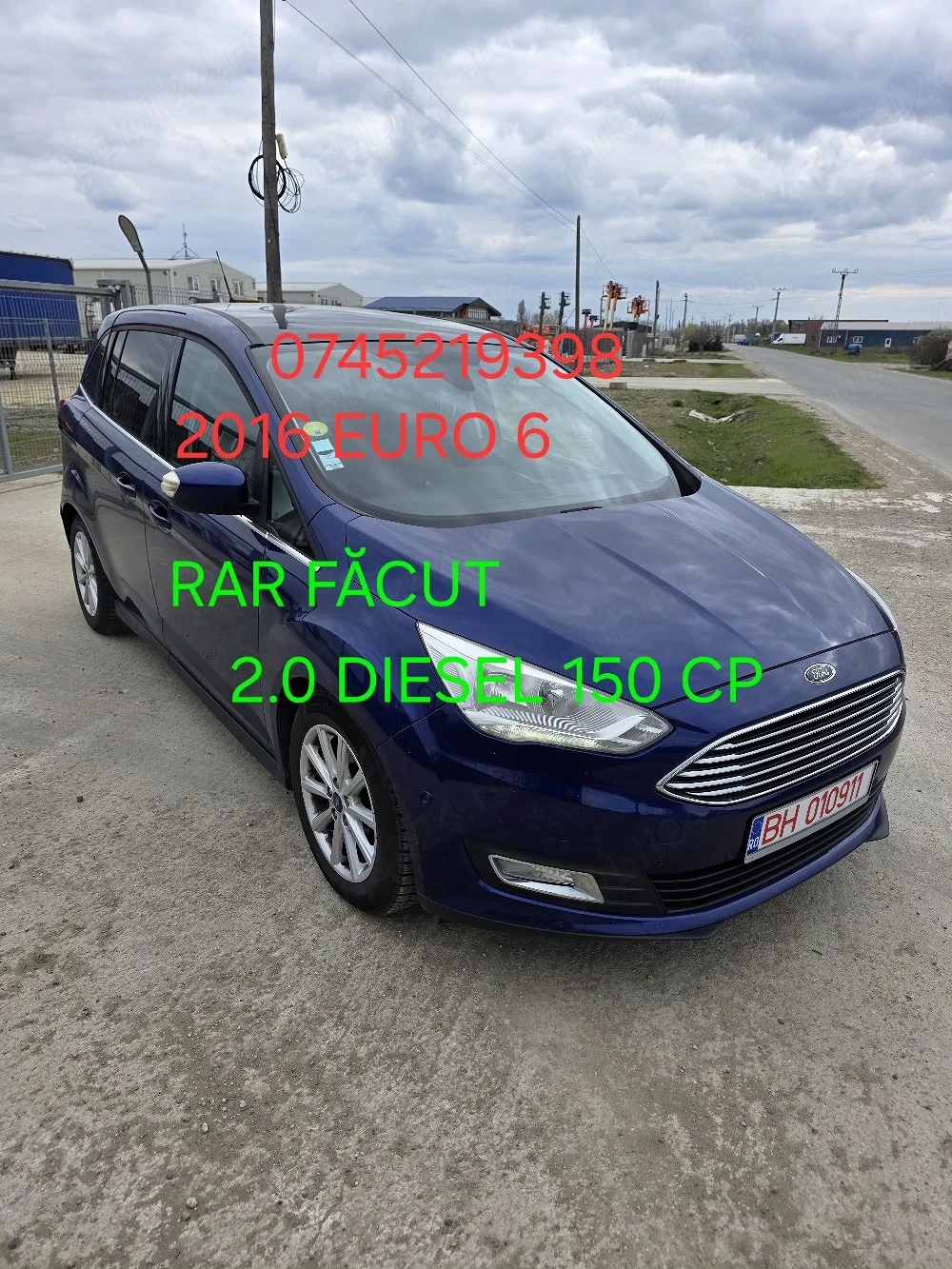 ford grand c max 7 locuri 2016  euro 6 RAR făcut 2.0 diesel 150 cp