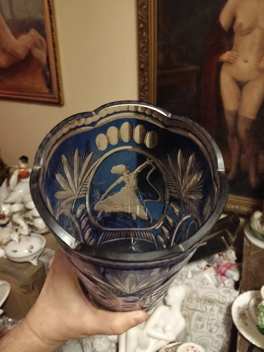 vaza cristal art deco