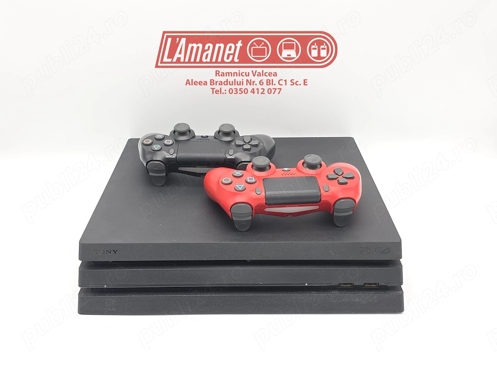 Consola Gaming PlayStation 4 Pro 2 TB HDD 2 Manete Stare Buna Model CUH-7016B