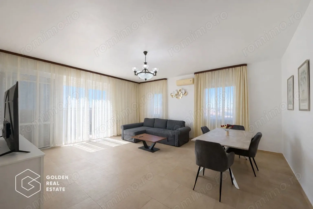 Penthouse Ared Uta, amenajat modern, vedere panoramica spre Stadionul Uta