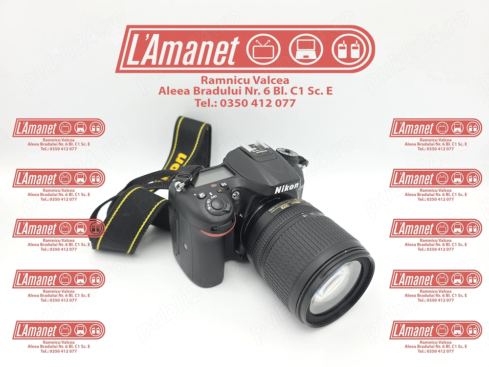 Camera Foto DSRL Nikon D7200 24MP CMOS Obiectiv Nikon DX 18-105mm 5687 Cadre Stare Excelenta
