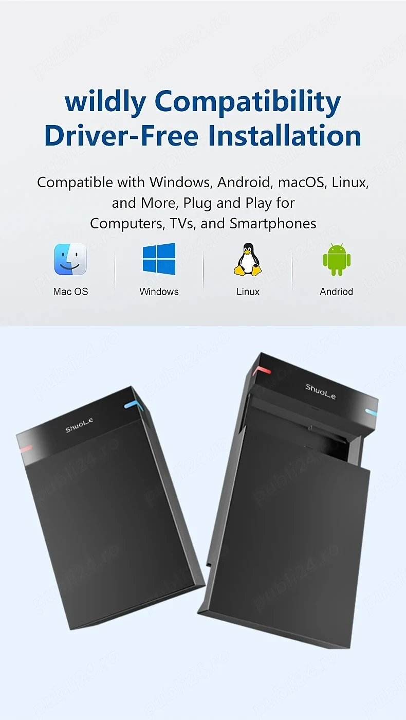 Rack extern HDD carcasa Hard Disk 2.5 3.5 inch SATA III la USB 3.0