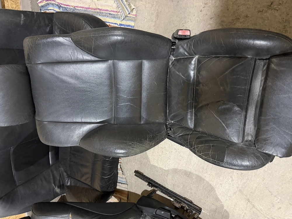 Interior BMW E46 Recaro , sport, piele neagra, complet