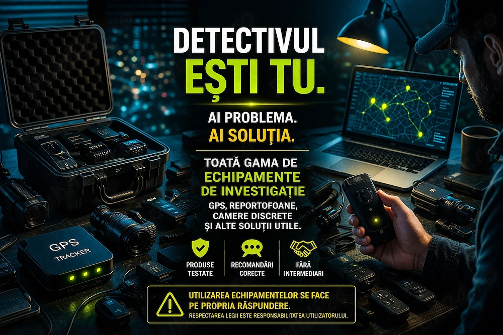 DETECTIVI PARTICULARI-Timisoara -Vindem-Inchiriem echipamente detectivi 