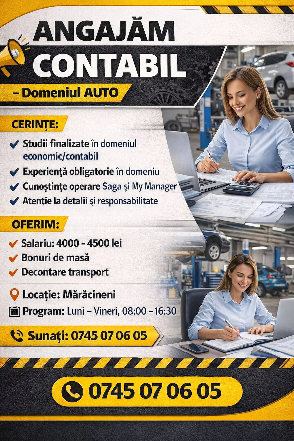 CONTABIL cu experienta- domeniul auto