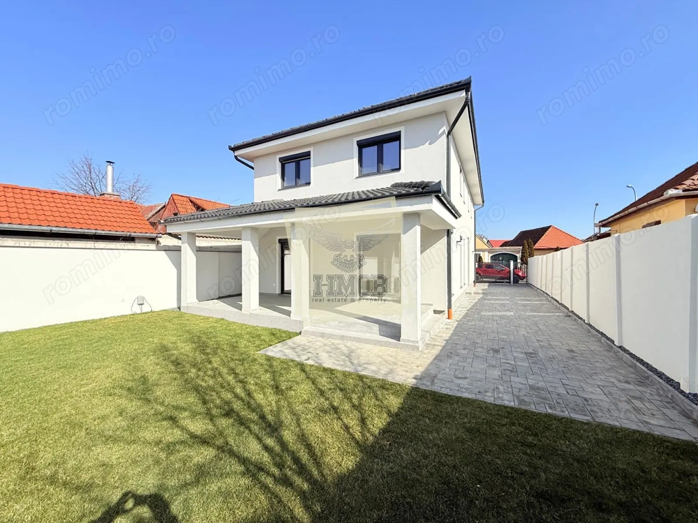Casa moderna la cheie 4 camere 3 bai si 644 mp teren Selimbar