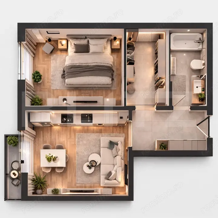 Apartament cu 2 camere de vânzare | Etajul 1 | Bloc nou – Calea Moldovei