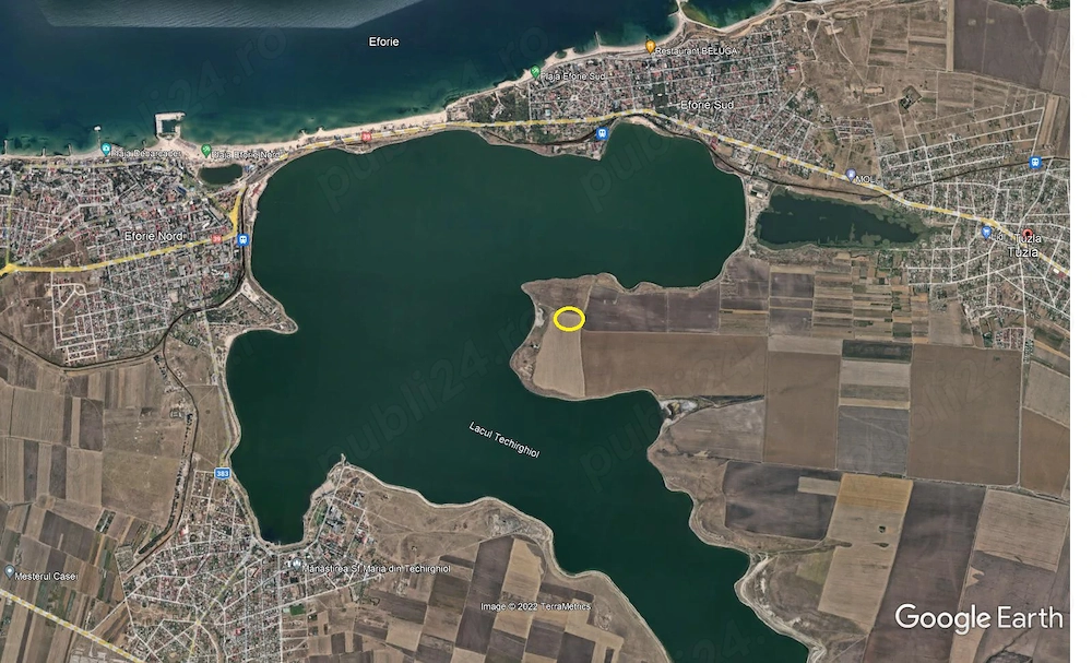 Teren de vanzare in Tuzla pe malul lacului sarat Techirghiol