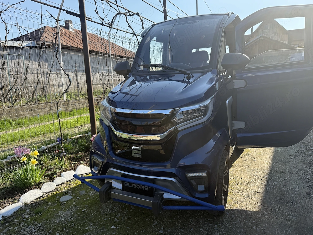 Motociclu electric Elbons, albastru cu 2 locuri 
