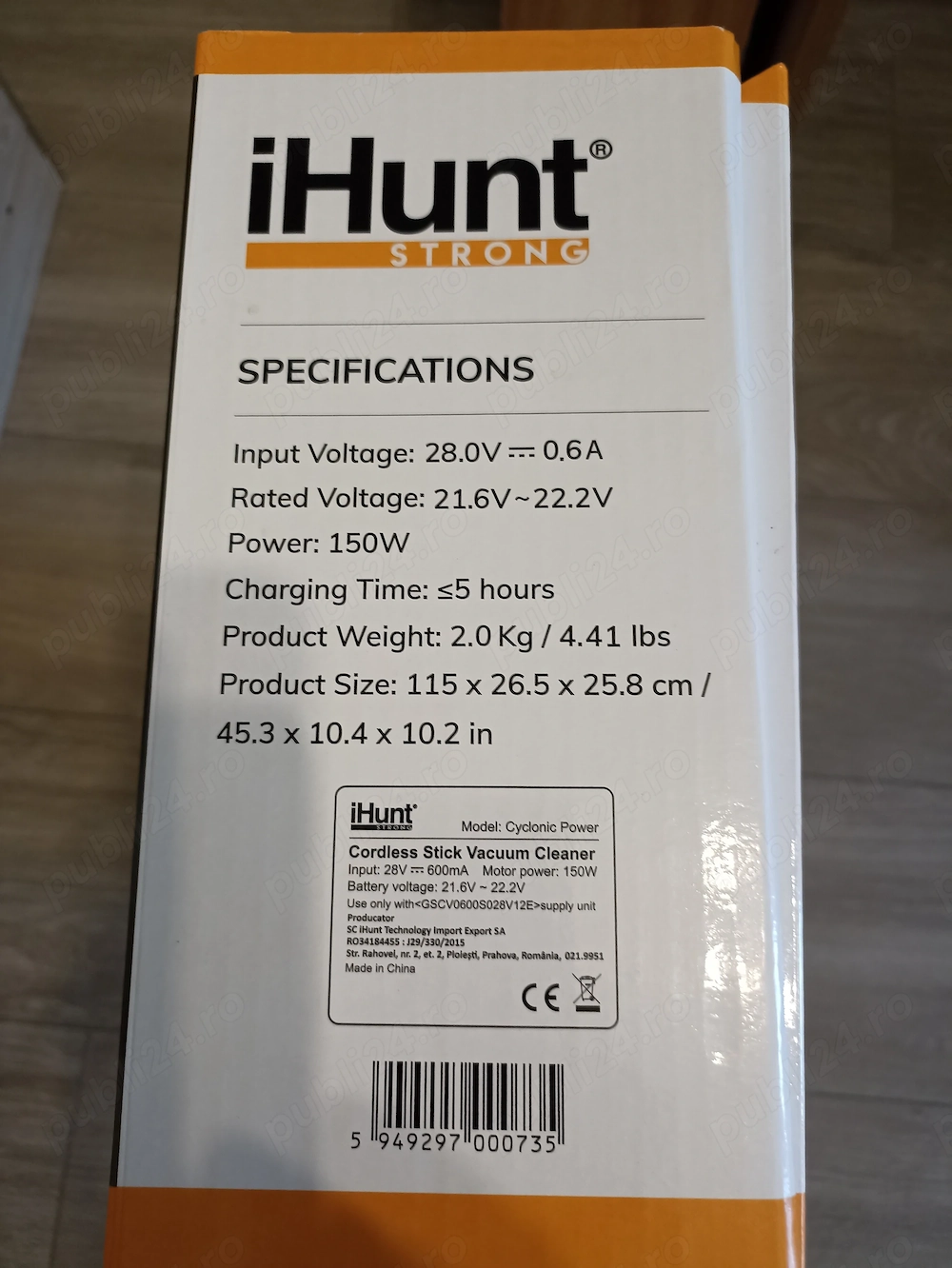 Aspirator vertical Ihunt 