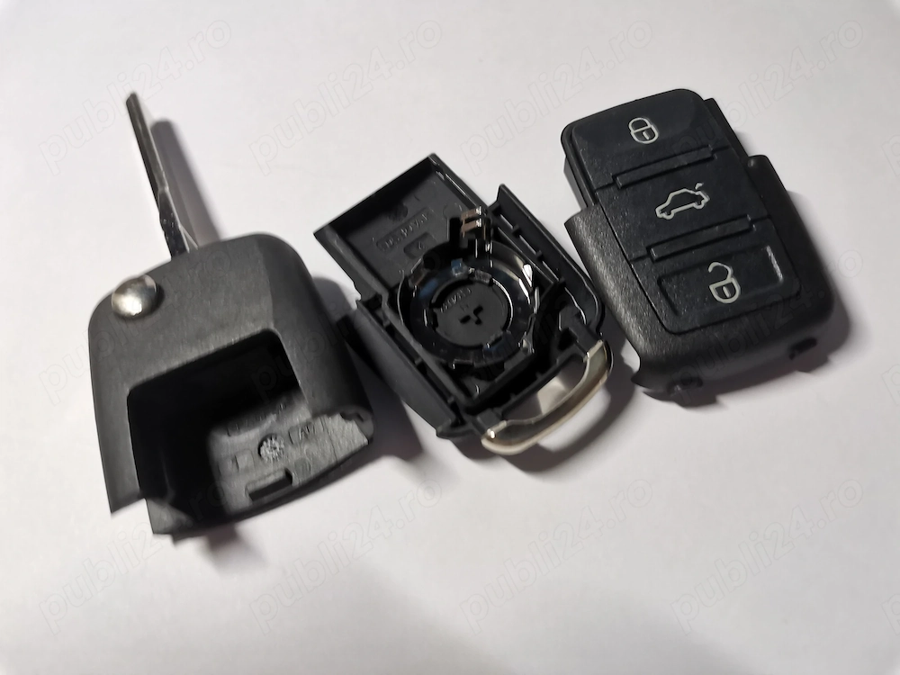 Carcasă Cheie Briceag VW 3 Butoane LED mijloc