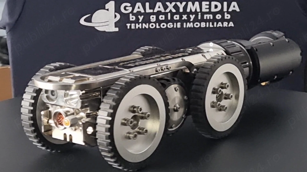 Robot Profesional Inspectie Conducte CCTV 150 m + Raport Panta, Limba Română